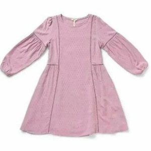 NEW MATILDA JANE Blush Textured Turn On The Charm Long Sleeve Sheath DRESS M NWT